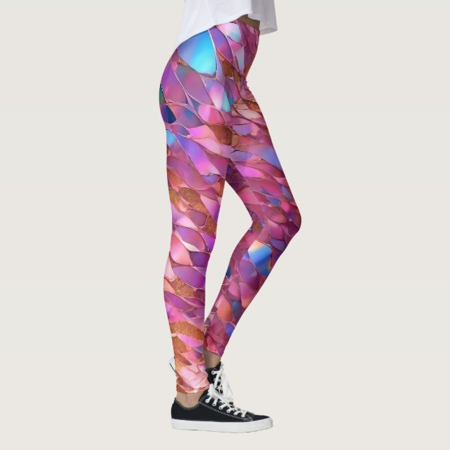 Glitter Popular Opal Holographic Collection Leggings (Right)
