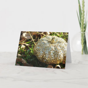 Glitter Pumpkin Card