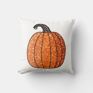 Glitter Pumpkin Cushion