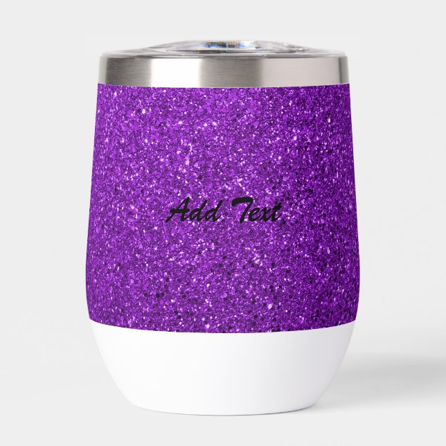 Glitter Purple Add Text (Front)