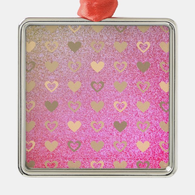 glitter / purple glitter metal tree decoration (Front)