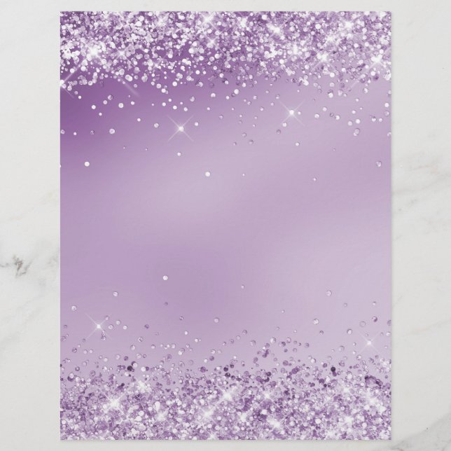 Glitter purple lavender flyer (Front)