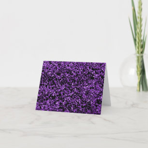 Glitter purple Note Card