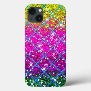 Glitter Purple Snakeskin iPhone 13 Case