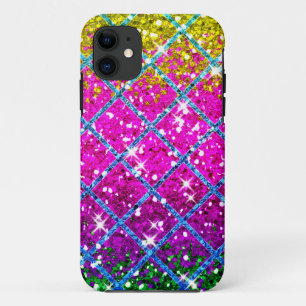 Glitter Purple Snakeskin iPhone 11 Case