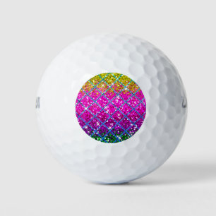 Glitter Purple Snakeskin Golf Balls