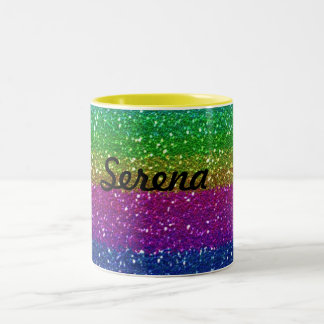 Glitter Rainbow Mug
