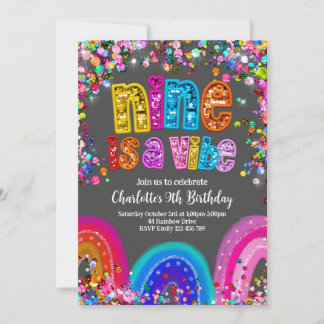 Glitter Rainbow Sequin 9 is a Vibe Invitation
