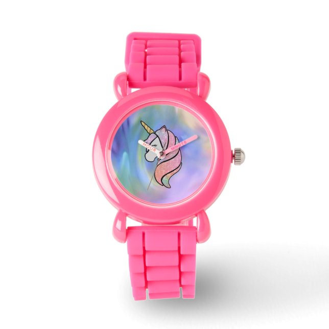 Glitter Rainbow Unicorn Watch (Front)
