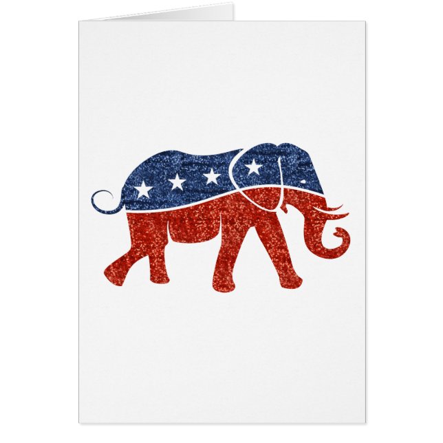glitter republican elephant (Front)