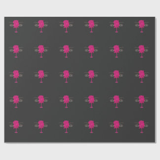 Glitter Rose Eyes Shirt | Pink Rose Aesthetic Tee Wrapping Paper
