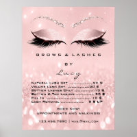 Glitter Rose Pink Makeup Eyes Lashes Price List