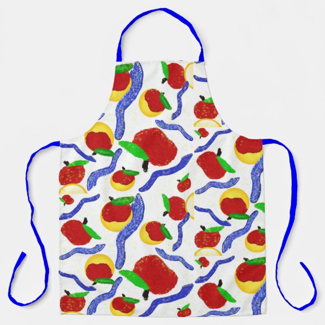 Glitter Rosh Hashanah shofar apples and honey Apron (Front)