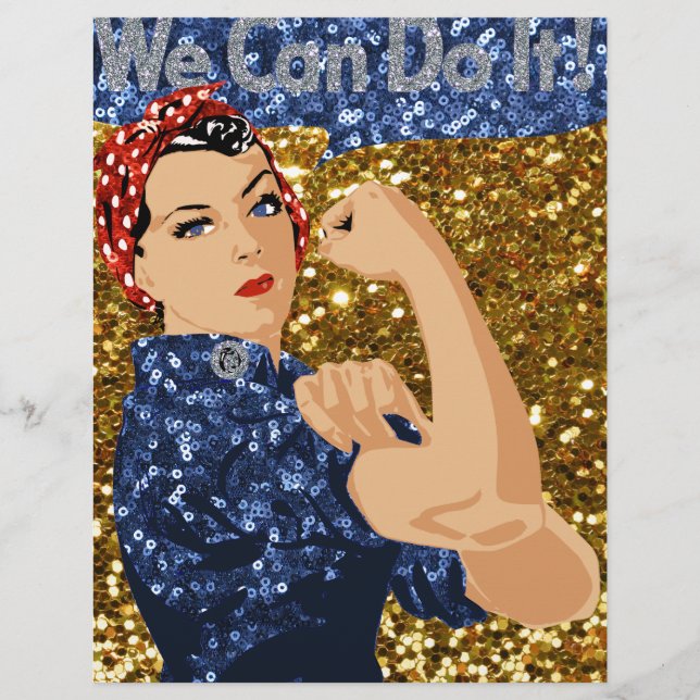 glitter rosie the riveter (Front)