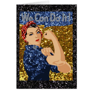 glitter rosie the riveter