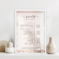 Glitter Salon Price List Poster