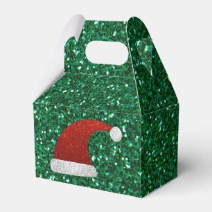 Glitter Santa Hat Favour Box