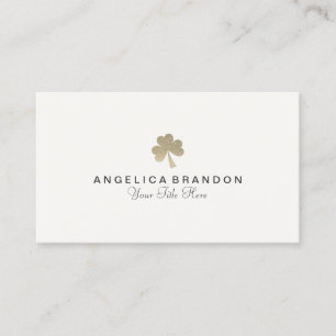 Glitter Shamrock Business Card