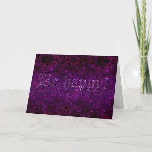 Glitter shine glow purple confetti sequins Christm Card