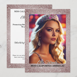 Glitter Shine Pageant Autograph Cards QR Code