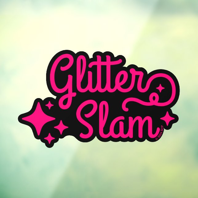 Glitter Slam Window Cling (Sheet 3)