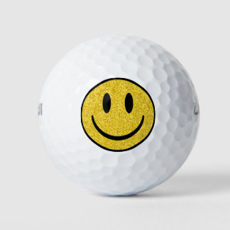 Glitter Smile Face Golf Balls