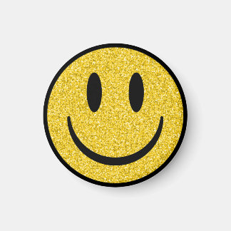 Glitter Smile Face Magnet