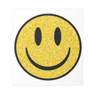 Glitter Smile Face Notepad