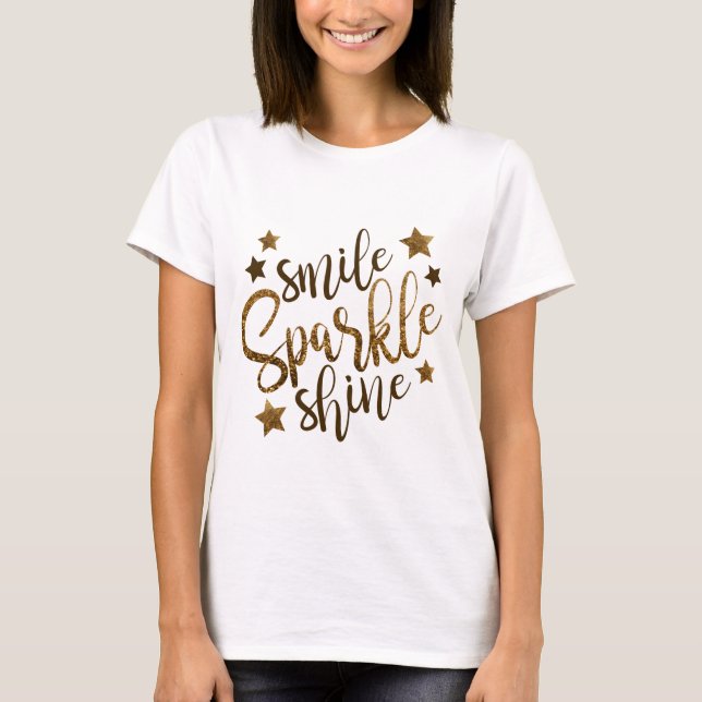 Glitter Smile T-Shirt (Front)