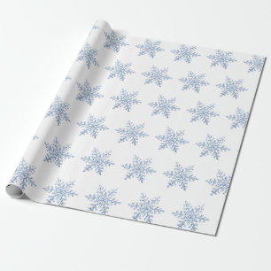 Glitter Snowflake Pattern Wrapping Paper