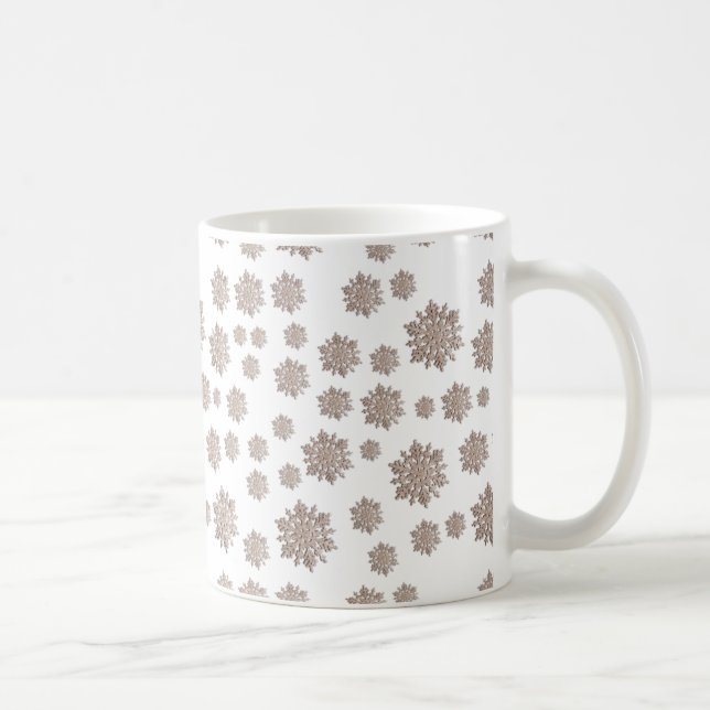 Glitter Snowflakes Coffee Mug (Right)