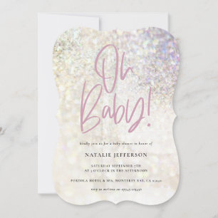 Glitter sparkle classy oh baby! shower party
