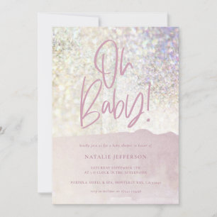 Glitter sparkle classy oh baby! shower party