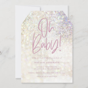 Glitter sparkle classy oh baby! shower party