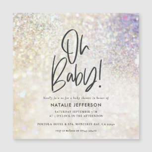 Glitter sparkle classy oh baby! shower party