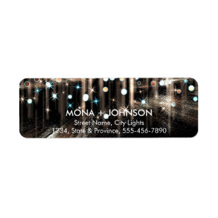Glitter Sparkle Confetti Dots Modern Return labels