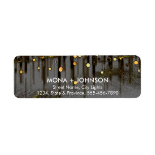 Glitter Sparkle Confetti Dots Modern Return labels