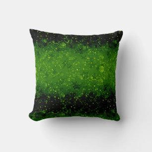 Glitter sparkle seamless confetti green shine dark cushion