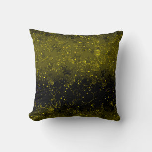 Glitter sparkle seamless confetti green shine dark cushion