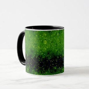 Glitter sparkle seamless confetti green shine dark mug