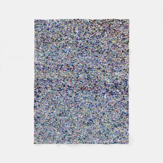 Glitter Sparkle Shiny Shimmer Glitter Fleece Blanket (Front)
