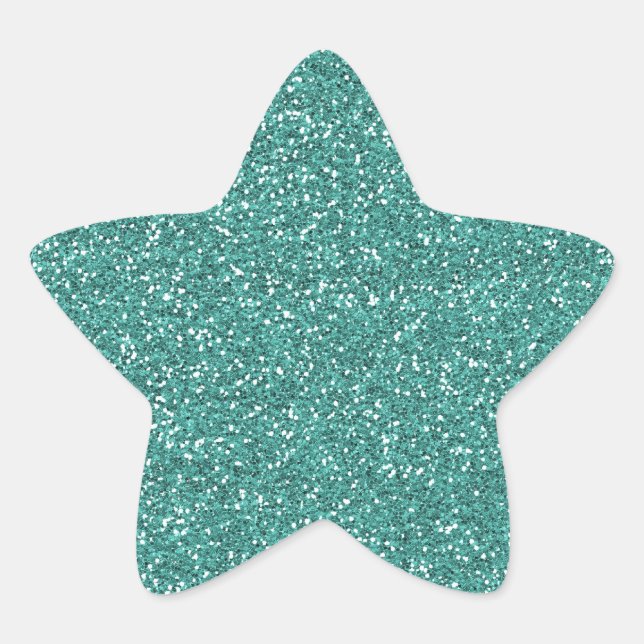 GLITTER STAR BABY SHOWER STICKER (Front)