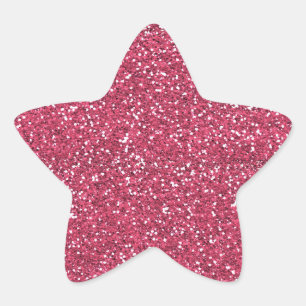 GLITTER STAR BABY SHOWER STICKER