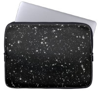 Glitter Stars2 - Silver Black