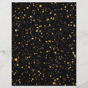 Glitter Stars3 - Gold Black Flyer