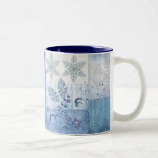 Glitter stars Two-Tone coffee mug