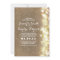 glitter string lights glamours wedding invite