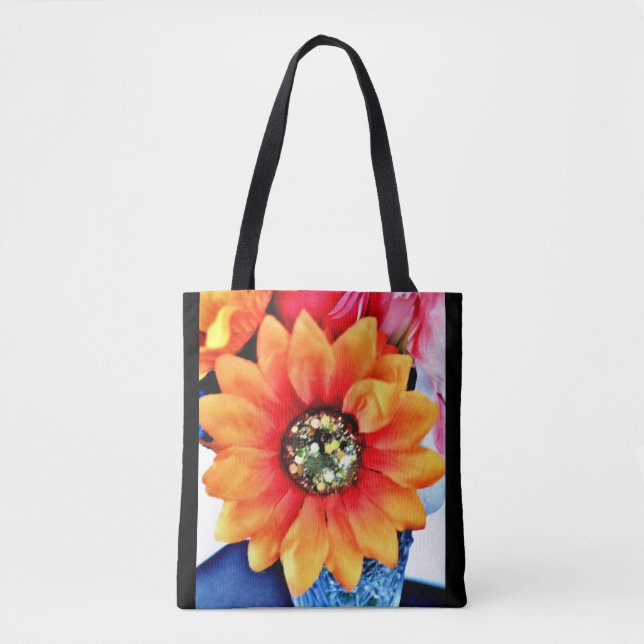 Glitter Sunflower Tote Bag (Front)