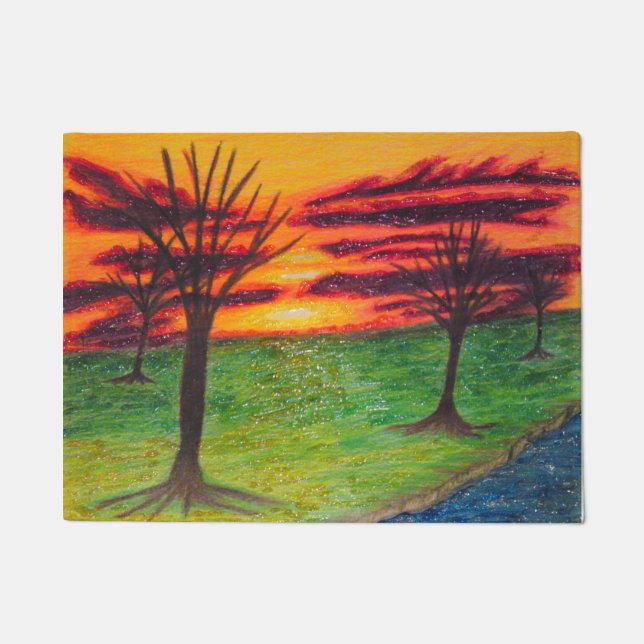 Glitter Sunset Door mat (Front)