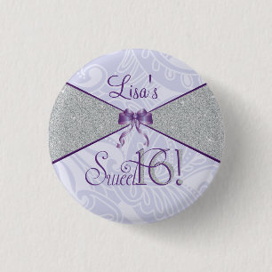 Glitter, Sweet Six Party Favour 1 Inch Round 3 Cm Round Badge